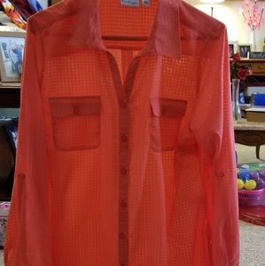 Kim Rogers Coral Blouse